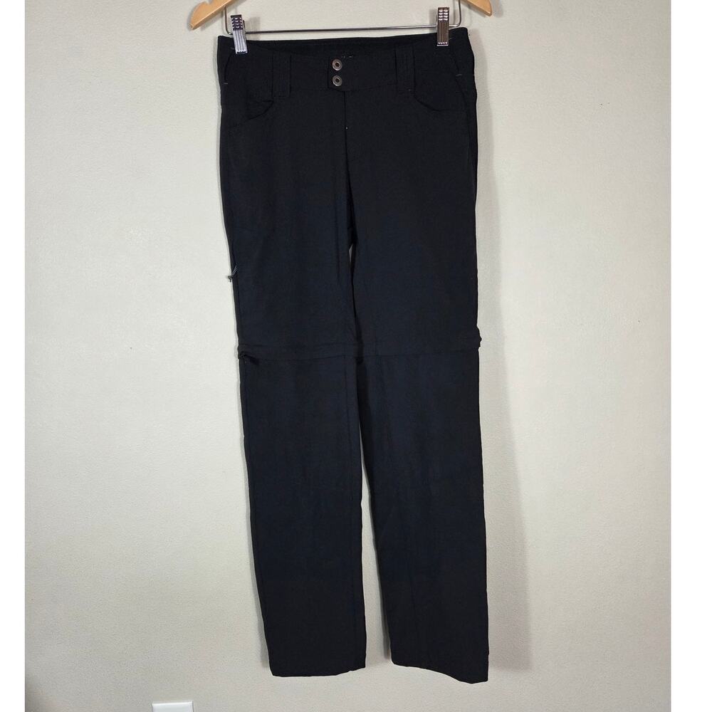 Columbia Woman's Black Omni-Shield Zip Off Convertible Pants Size 4 Reg